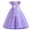 Purple, variant on Zpanxa Toddler Girls Princess Dress, Little Girls Party Wedding Formal Dress, Bow Tie Lace Flowers Mesh Dress, Kids Pageant Flower Girl Short Sleeve Dress, Birthday Gifts for Girls Red (11-12 Years)