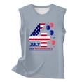 thumbnail image 4 of Tittly Baggy Tank Tops For Women Usa Flag Tee Tops Shirts For Women Usa Tank Top Usa Graphic Patriotic Tees Gray M, 4 of 4