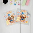thumbnail image 3 of Watercolor Goldendoodle Happy Birthday Celebration Balloons Gift Party Cutout Transfer Sticker Doodle Dog Lover Gifts Idea Transparent Decal Art Decor - 00028, 3 of 5
