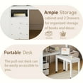 thumbnail image 6 of Duxelifin Twin Loft Bed with Desk and Stairs, Wooden Loft Bed with Storage Drawers & Wardrobe, High Loft Bed Frame for Adults, Teens- White, 6 of 7