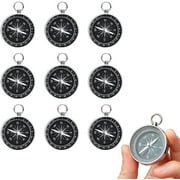 Hibalala 10 Pack High Accuracy Compass, Portable Metal Pocket Compass For Outdoor Camping