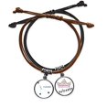 thumbnail image 2 of Cancer Constellation Sign Zodiac Bracelet Rope Hand Chain Leather Princess Wristband, 2 of 2