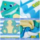 thumbnail image 4 of Toalla Con Capucha Para Bebé Con Botón Toalla De Poncho De Natación Suave Manta De Baño Para Bebé Ultra Absorbente Con Patrones De Dibujos Animados Para Regalo De Niño Pequeño, Verde Muyoka Hogar, 4 of 7