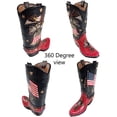 thumbnail image 4 of Urbalabs Western Cowboy Boot Vase 9.5 Inch Liberty Bell USA Eagle and Cross Vase Decorative Cowboy Boots Vases Home Office Rustic Decor Country Living Wedding Centerpiece, 4 of 7