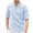 Light Blue, variant on ZCFZJW Mens Linen Shirts Casual Cotton 3/4 Sleeve Regular-Fit Henley T-Shirt Lightweight Summer Beach Vacation Tees Yoga Shirt Tops Blue S