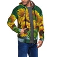thumbnail image 2 of Honeii Sunflowers in Bucket Print Hoodies for Men, Pullover & Full Zip, Breathable Zip up Hoodie, Sweatshirt-3X-Large, 2 of 5