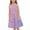 Pink A, variant on Tranfacy Summer Dresses for Teens Kids Sleeveless Sequin Print Round Neck Waist Cinched Summer Dress for Mid Size Children