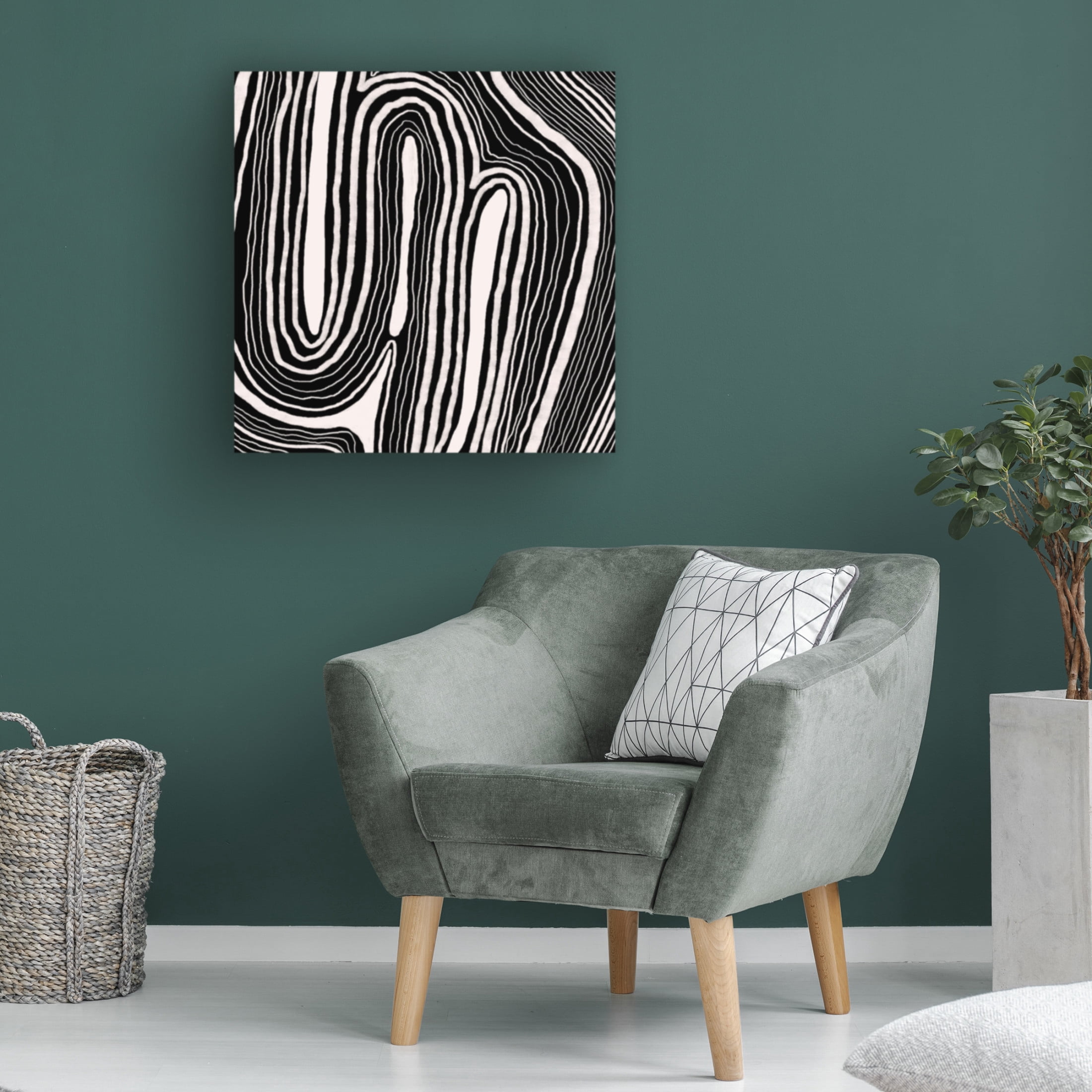 Canvas Wall Art - Regina Moore 'Dizziness I' Wall Art for Living Room, Bedroom, or Office Décor by Trademark Fine Art - 18 x 18 Inches