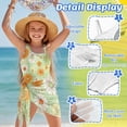 thumbnail image 6 of Jiueut Daisy Print Girls Bathing Suit for Summer Party One Piece Swimsuits with Mesh Cover Up Pool Cut Out Beach Outfits, 6 of 7