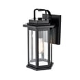 thumbnail image 2 of Millennium Lighting Ellis Metal 1 Light Outdoor Wall Sconce Powder Coat Black Black, 2 of 2