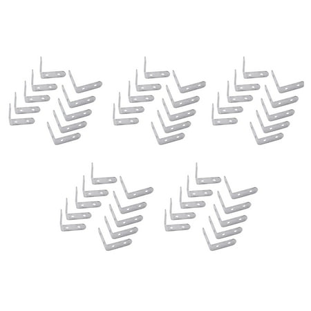 

50 x Stainless Steel Shelf Support Corner Brace Angle Bracket 50X50mm
