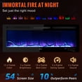 thumbnail image 3 of Chimenea electrica VEVOR Chimenea lineal 50'' Montada en la pared o empotrada con control remoto, 3 of 9