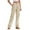 Khaki, variant on XFLWAM Cargo Pants for Women High Waist Wide Leg Casual Pants with Pockets Stretchy Baggy Y2K Trousers Khaki S