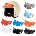 thumbnail image 4 of 3-Snap Helmet Bubble Visor Lens for 3/4 Retro Open Face Motorcycle Helmet, 4 of 5