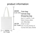 thumbnail image 5 of Bolso de mano de lona para mujer, bolsa de mano de Anime japonés, Bungou, Stray Dogs, Chuuya, Nakahara, Osamu, Dazai, bolso de hombro informal para compras, 5 of 5