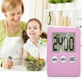 thumbnail image 6 of "Large Digital LCD Kitchen Timer with Magnetic Back, 99 Min Countdown/Up Alarm Clock for Cooking, Exams, Baking - 1.8'' Display, Easy-Use Buttons (LR1130 Battery Included)", 6 of 8