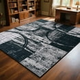 thumbnail image 4 of FULIE Abstract Area Rug 5'x8'Rug Machine Washable for Living Room/Dining Room/Bedroom,Gray, 4 of 8