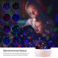 thumbnail image 3 of Star Projector Lamp, Led 360 Degree Rotating Projection Lamp With Starry Sky And Ocean Light Projection Changing Colors Warm Night Light For Kids Pink, 3 of 7