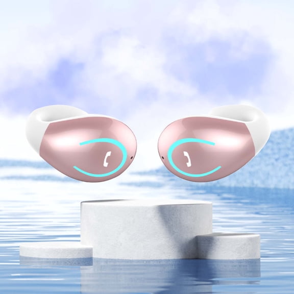 ICQOVD Bluetooth Earphone Ring Clip Ear To Ear Stereo Non In Ear Smart Earphones (New)