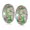Multicolor-Set, variant on Bling Jewelry Womens Sterling Silver Murano Glass Floral Light Blue White Flower Spacer Charm Bead for Bracelet (Set of 2)