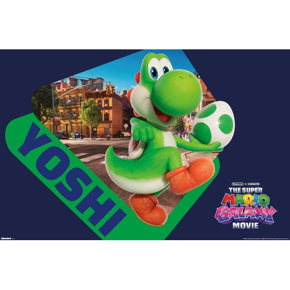 Nintendo The Super Mario Galaxy Movie (2026) - Yoshi Street Wall Poster, 22.375" x 34"
