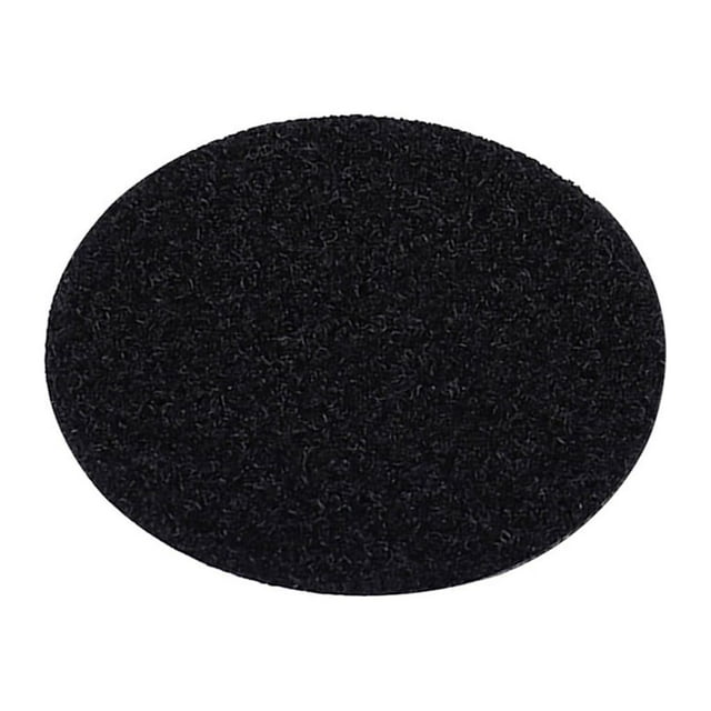Matsuzay Alfombrilla antideslizante para suelo, cinta adhesiva, alfombra, pinza, moneda, almohadilla de forma redonda, cinta de montaje, buena Tela de costura y artesanía negro 50 pares