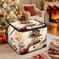 thumbnail image 7 of Collapsible Christmas Storage Box with Santa Snowman Design Large Capacity Foldable Clothes Organizer Bin for Home Decor, 7 of 7