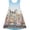 Blue, variant on Girls Dress Tank Modern People Figure Print Blue 7