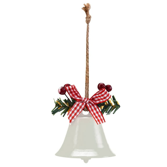 Christmas Bell Ornament Metal Santa Christmas Hanging Decoration Indoor Outdoor Christmas Tree Decoration