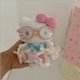 thumbnail image 1 of hello Cartoon Red Glasses Apron Keychain Plush Toy Backpack Doll Plush Keychain for Women Style 16, 1 of 1