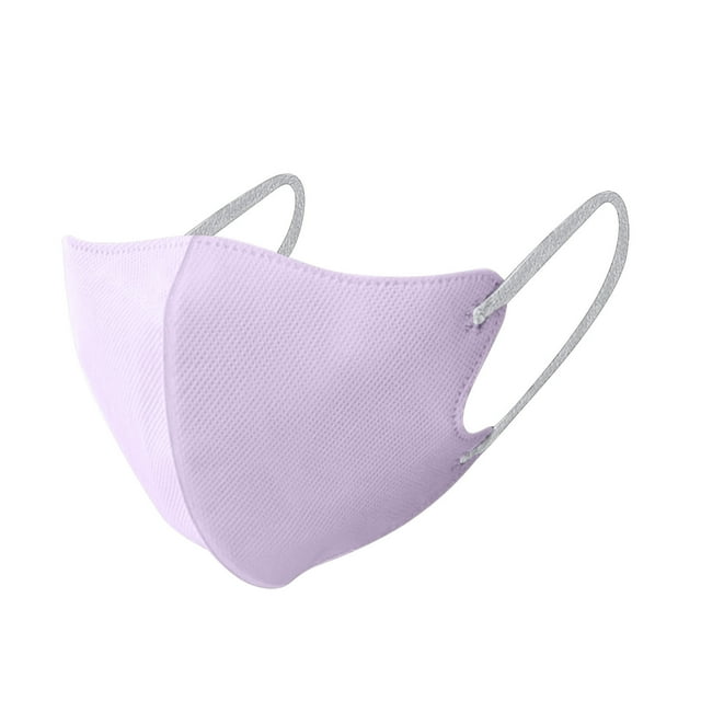 Riforla Lot de 30 3D - Visage - Protection Jetable contre les Allergies pour Activités de Plein Air, Voyage et Usage Quotidien Camping et Randonnée Violet