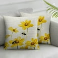 thumbnail image 3 of nygtbtfer  Summer Decorations for Home, Lumbar Pillow Decorative Throw Pilow Covers for Couch,Daisy Farmhouse Outdoor Cushion Case for Sofa Mustard Small Throw Pillow White, 3 of 7