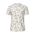 thumbnail image 5 of Wukai Vintage Stylized White Color Print Men's Short-Sleeved Mesh T-Shirt,Quick-Dry Short Sleeve Workout T-Shirt-4X-Large, 5 of 8