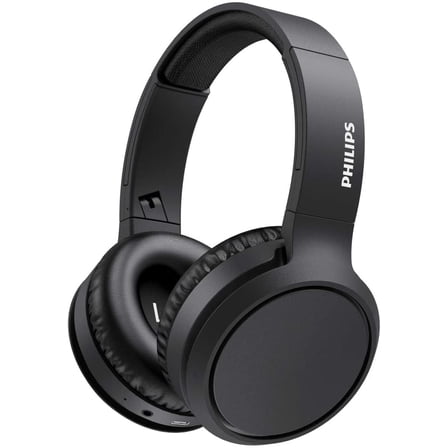 PHILIPS H5205 Over-Ear Wireless Headphones with 40mm Drivers, Lightweight Cushioned Headband, 29Hrs, USB-C, Bass Boost, Black