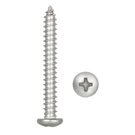 

A2 DIN7981 #10 4.8mm 304 Stainless Steel Screw Countersunk Self Tapping Wood Screws 4.8mm*38mm