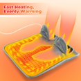 thumbnail image 4 of Heated Feet Warmer Pad Polyester 9 Gears 4 Timer Settings Pocket Design Machine Washable for Winter Home Use Gift, 4 of 8