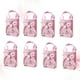 thumbnail image 3 of EeaseMX 12 cajas de regalo de papel para baby shower, minibolsas de dulces, decoración de bautizo, recuerdos de fiesta, bolsas de regalo de papel Kraft con asas para cumpleaños de niños y niñas (rosa), 3 of 7