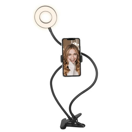 Image of Cygnett V-Classic 2-in-1 Selfie Ring Light with 3 Lighting Modes and Base Clamp