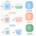 thumbnail image 4 of Culinary Cubed 1 Pack Silicone Food Storage Containers, 6-Piece Set with Lids - Stackable BPA Free Reusable Meal Prep Containers, Airtight, Freezer & Dishwasher Safe, Blue + Blue, 4 of 10