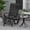 Black + Steel, variant on Folding Chaise Lounge with 4-Level Reclining Back, Outdoor Tanning Chair with Cushion, Breathable Mesh Fabric, Side Pocket, Headrest, Gray Steel Frame for Patio Poolside