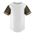 thumbnail image 4 of Striped Baseball Jersey Shirt for Men Stripes Baseball Shirts Sports Uniform, 4 of 5