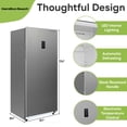 thumbnail image 2 of Hamilton Beach 20 cu. ft. Frost-Free Convertible Upright Freezer/Refrigerator, Stainless Steel HBFRF2099, 2 of 12