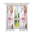 thumbnail image 7 of Yayeee Window Curtains Light Filtering 63"x42" Grommet Panel Pair Home Living Room Decor, Strawberry Ice Cream Pattern, 7 of 7