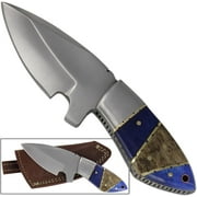 Armory Replicas Traditional Avalon All Purpose Skinning Knife - J2 420 Stainless Steel Comes with a tooled leather sheath featuring a belt loop for easy portability