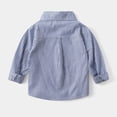 thumbnail image 4 of Boys Dress Shirt School Uniform Long Sleeve Casual Blouse Button Down Top Classic Polo Shirt for Kids 12-18 Months, 4 of 4