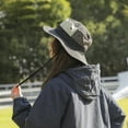 thumbnail image 5 of Sombrero de pescador de 56-58cm con circunferencia de color a juego, sombrero femenino de primavera y protector solar de verano, sombrero antiultravioleta de ala grande, 5 of 5