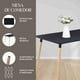thumbnail image 2 of Mesa Rectangular Comedor Minimalista Estilo Nordico Moderna negro 6.49 pulg Pido Todo SO-MM1-01, 2 of 6