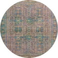 thumbnail image 2 of Addison Rugs Mayfield Premium Machine Washable Transitional Border Orange Round Rug, 8' x 8', 2 of 6