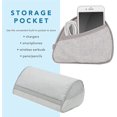 thumbnail image 5 of LapGear Heritage Microbead Tablet ow Stand with Phone Pocket - Gray Herringbone - Fits Most Tablets - Style No., 5 of 5
