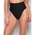 thumbnail image 1 of Culotte String Taille Haute Lissante en Noir Smoking, 1 of 5